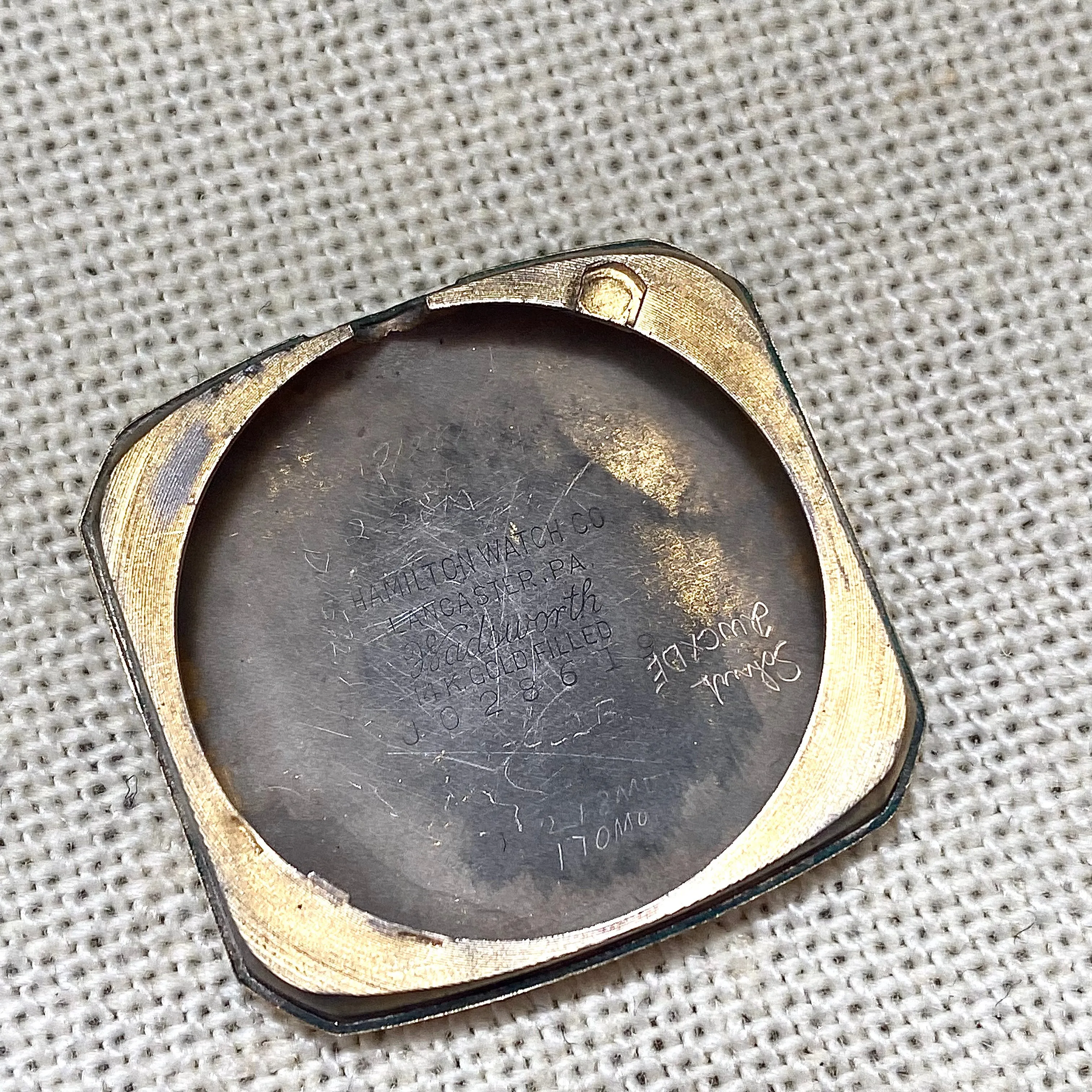 1949 HAMILTON Forbes Watch Cal. 747 17 Jewels U.S.A. 14K G.F. Wristwatch - In Original Box!