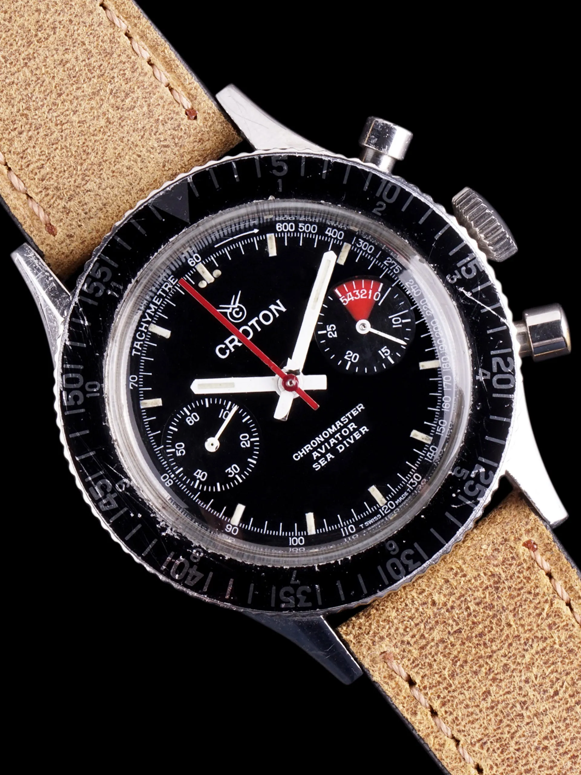 1970s Croton Aviator Sea Diver Chronograph (Ref. 106/903006)
