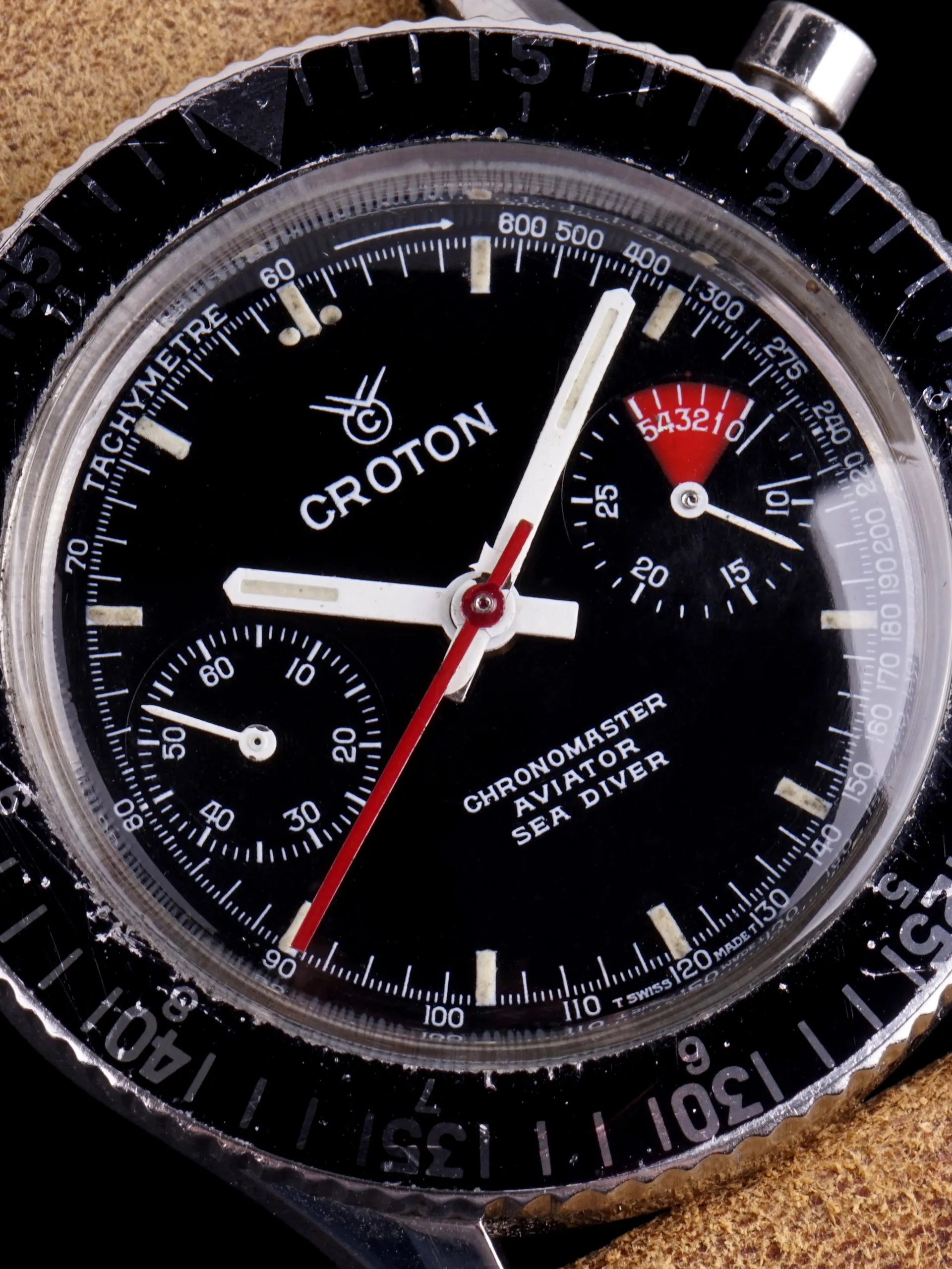 1970s Croton Aviator Sea Diver Chronograph (Ref. 106/903006)