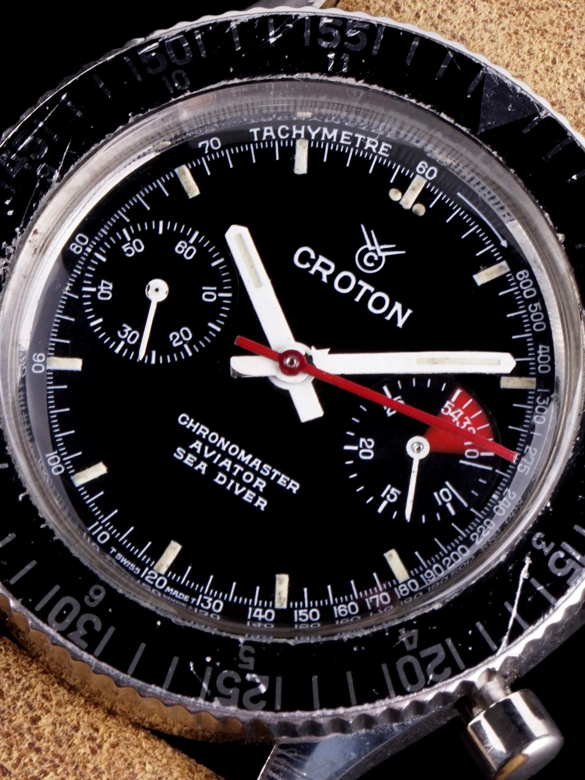 1970s Croton Aviator Sea Diver Chronograph (Ref. 106/903006)