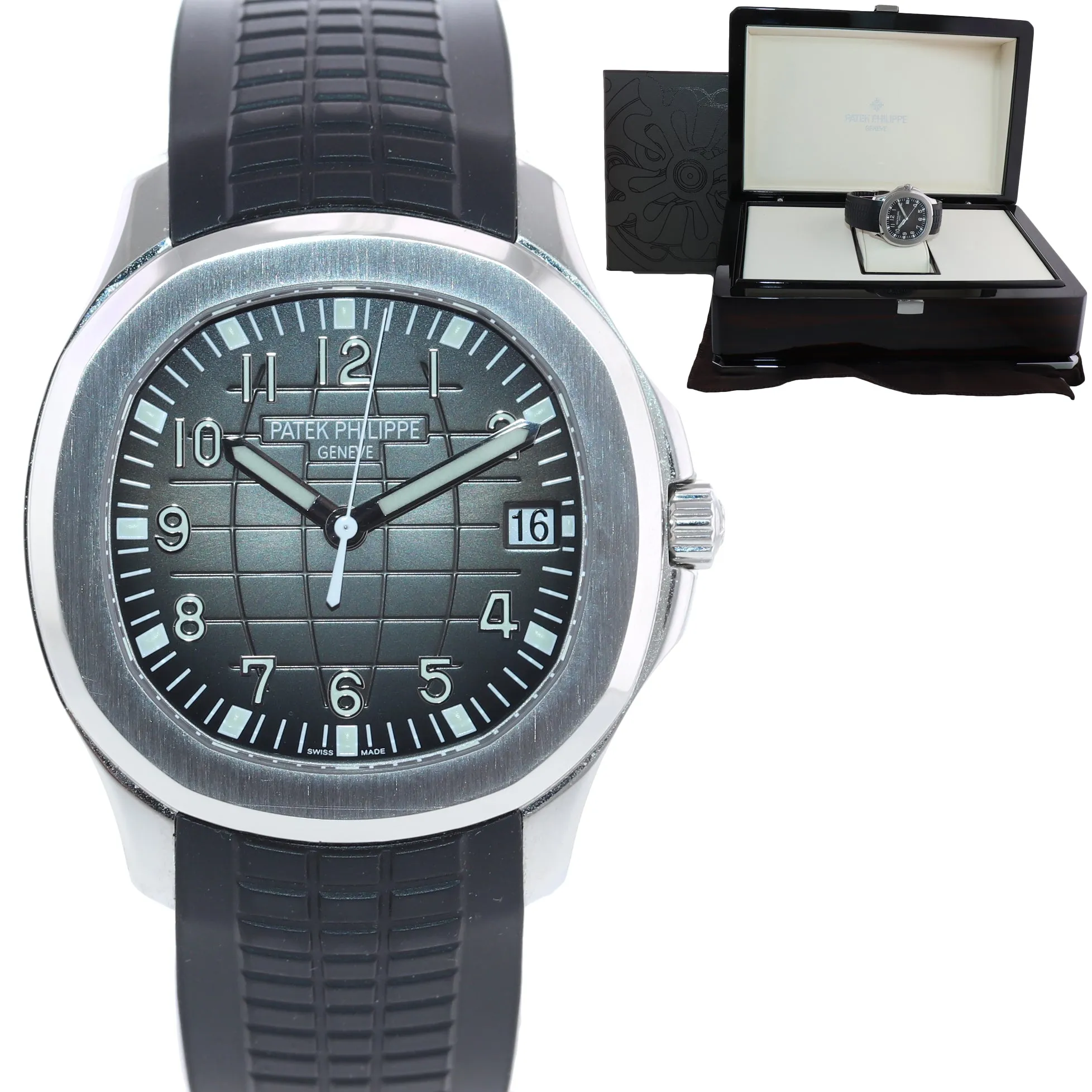 5167a Patek Philippe Aquanaut Steel Rubber Black Tropical Watch Box