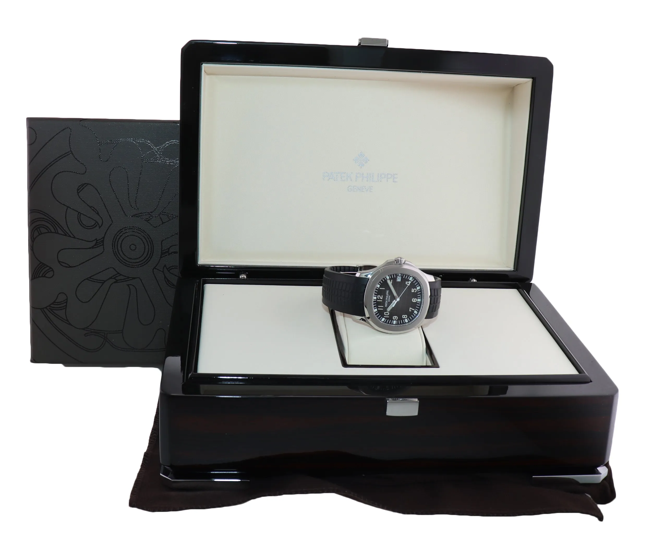 5167a Patek Philippe Aquanaut Steel Rubber Black Tropical Watch Box