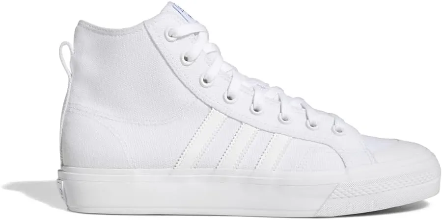 adidas Mens Nizza Hi Adv High Skate Sneakers Shoes - White - Size 8 M