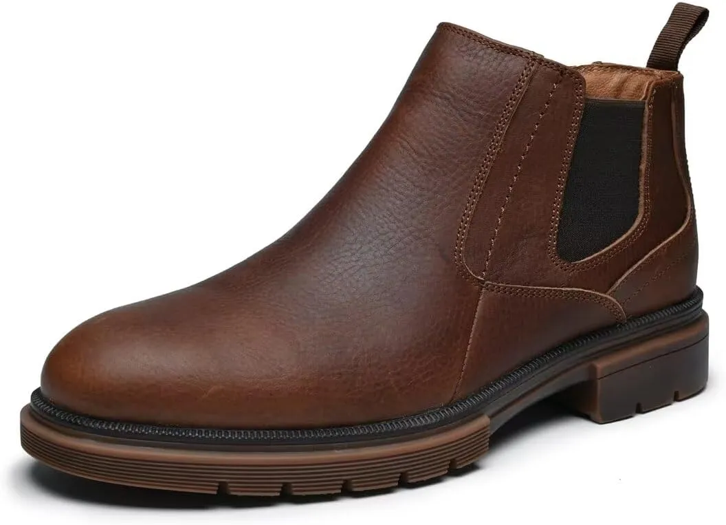 Arkbird Chelsea Ankle Boots for Men Genuine Leather Oxford Casual and Formal Dress Boot