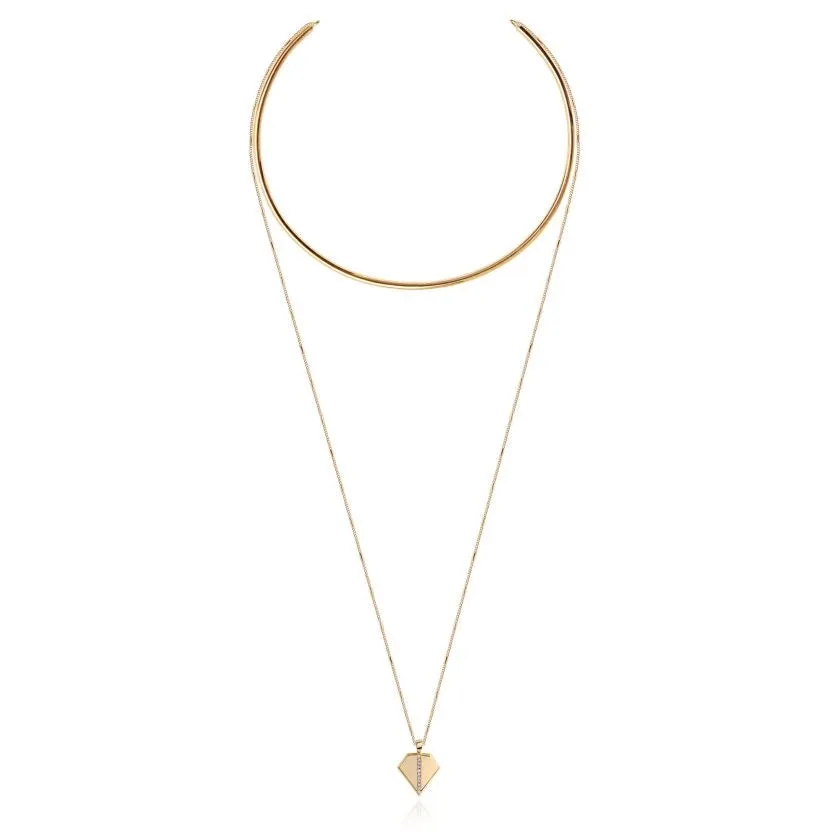 AZTEK KITE STATEMENT TORQUE NECKLACE