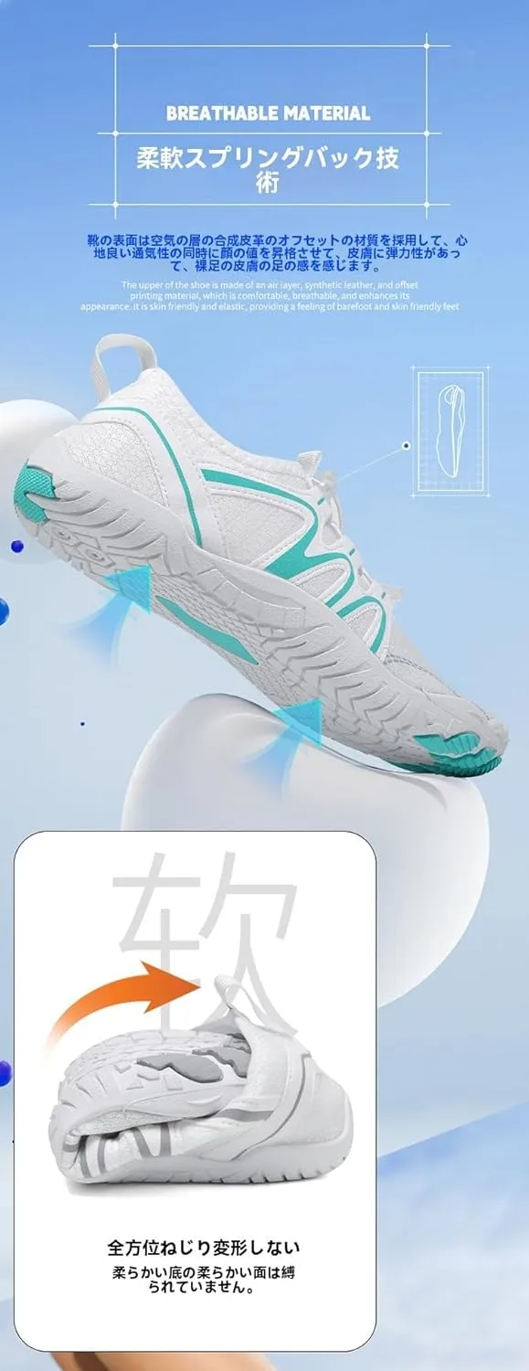 Barefoot Shoes for Women Wide Toe Box Non Slip Hiking Swim Outdoor Beach Breathable Mesh Comfortable Lightweight Zero Drop Sole Quick Dry Cross Trainer Minimalist