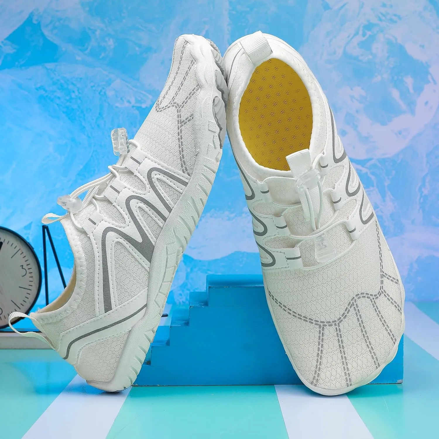 Barefoot Shoes for Women Wide Toe Box Non Slip Hiking Swim Outdoor Beach Breathable Mesh Comfortable Lightweight Zero Drop Sole Quick Dry Cross Trainer Minimalist