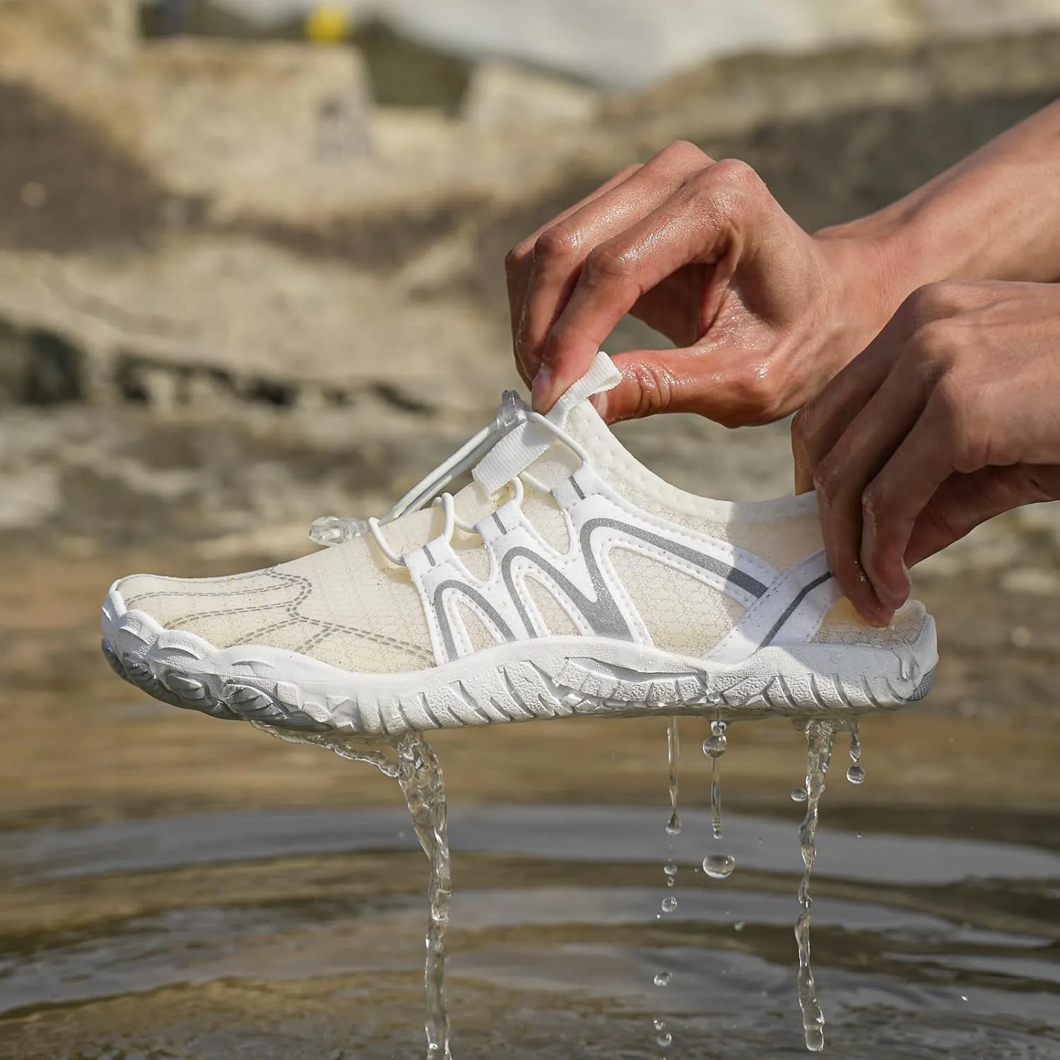 Barefoot Shoes for Women Wide Toe Box Non Slip Hiking Swim Outdoor Beach Breathable Mesh Comfortable Lightweight Zero Drop Sole Quick Dry Cross Trainer Minimalist