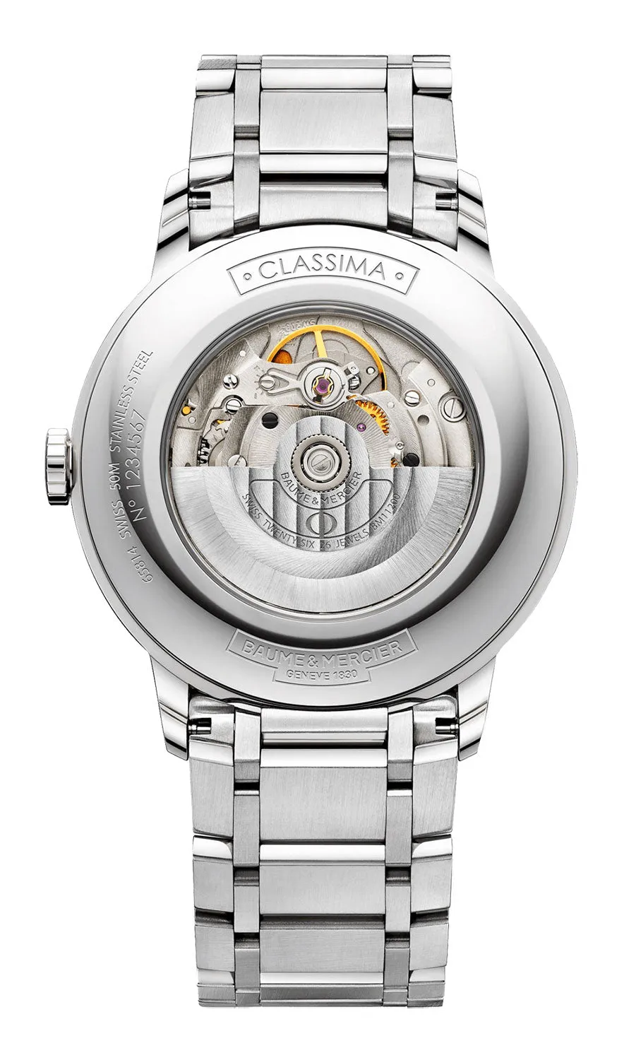 Baume & Mercier Classima Stainless Steel Automatic Silver Dial Date Mens Watch M0A10334