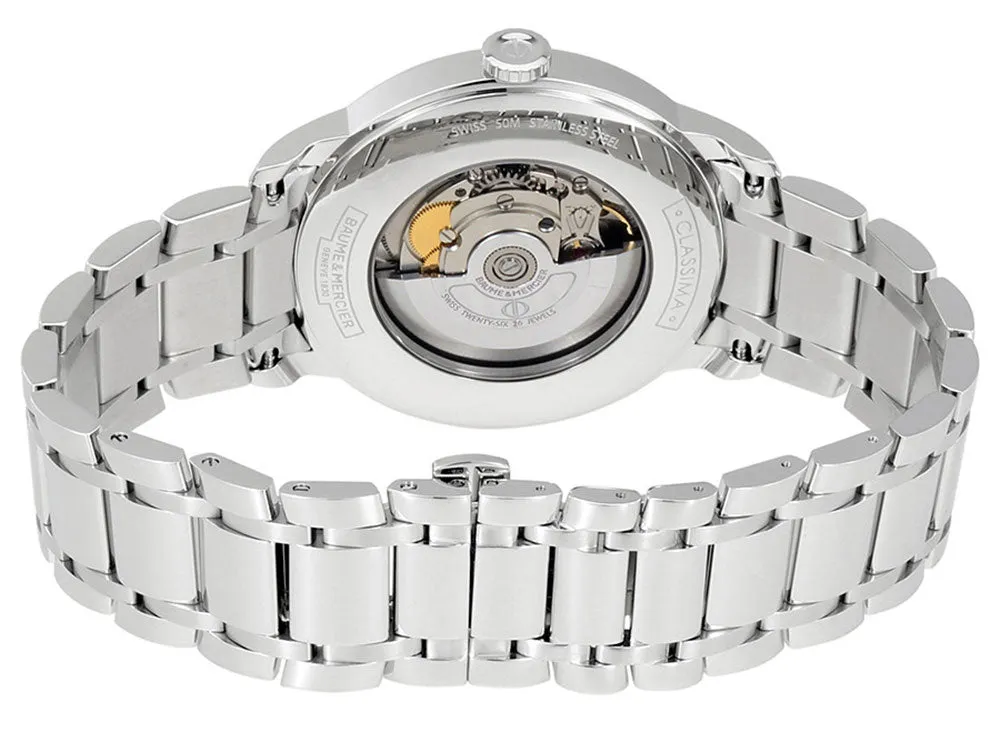 Baume & Mercier Classima Stainless Steel Automatic Silver Dial Date Mens Watch M0A10334