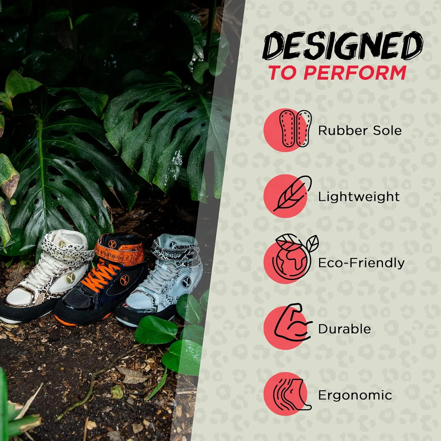 Beast Wrestling Shoes Women Sizes, Lightweight and Breathable Boxing Shoes for Women, Microfiber Suede Leopard Printed Weightlifting Shoes with Hook and Loop Strap