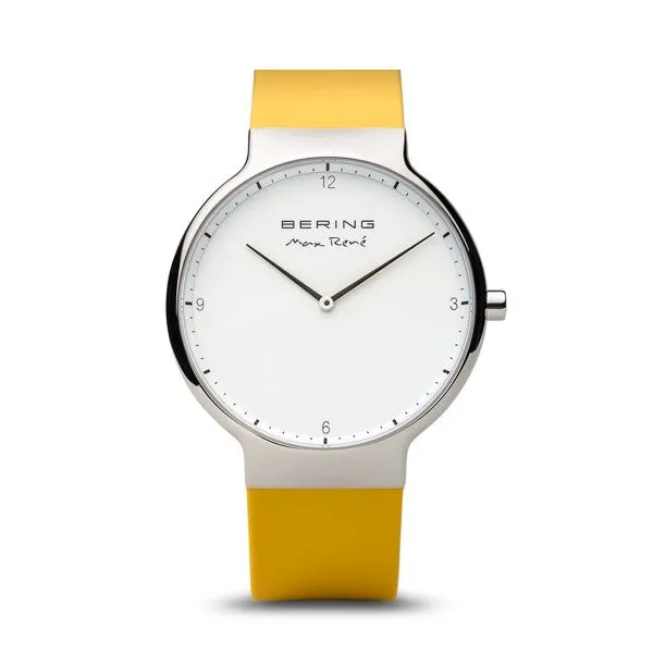 Bering - Max René  Polished Silver, Yellow 40mm