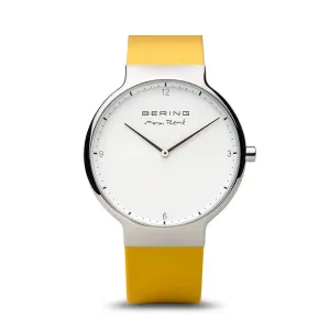 Bering - Max René  Polished Silver, Yellow 40mm