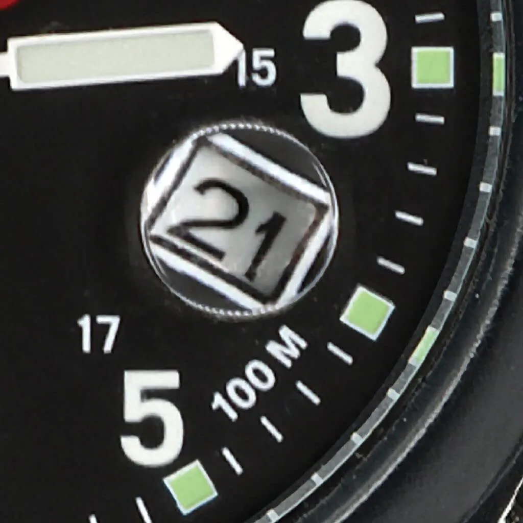 Bertucci DX3 Super Black Nylon Strap 40mm Black Polycarbonate Dial Field Watch