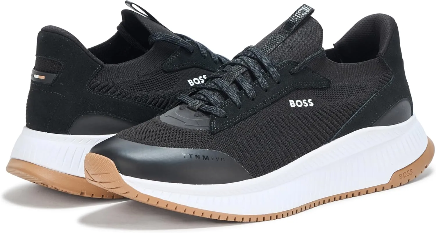 BOSS Men's Modern Knit Structure Running Sneaker