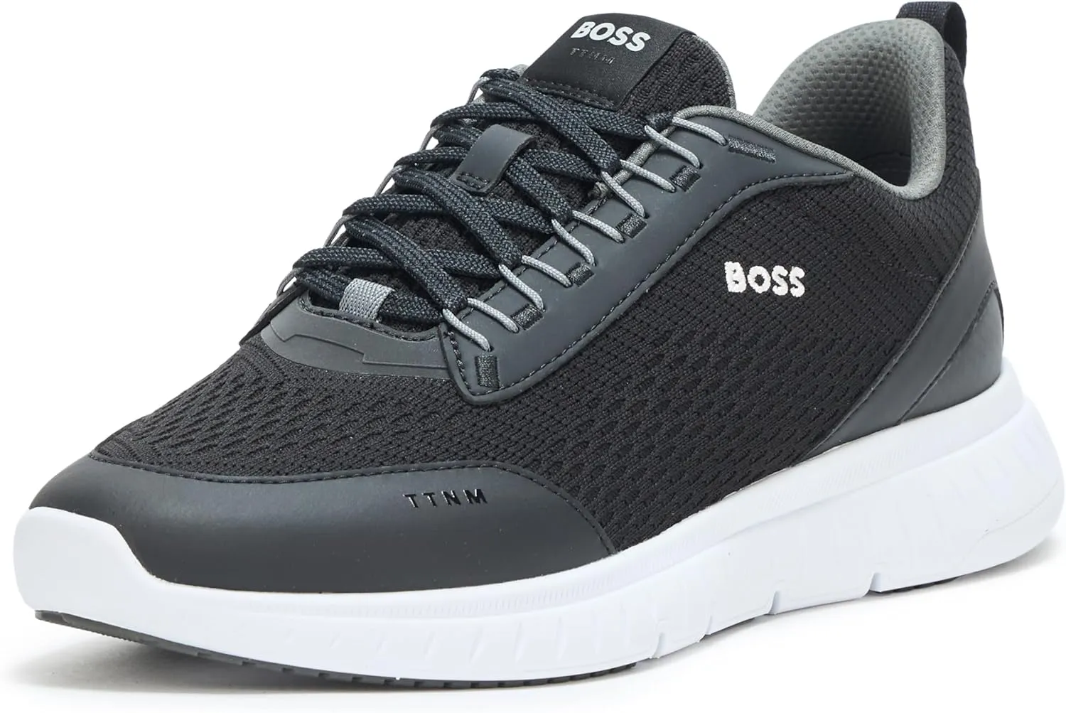 BOSS Men's Modern Knit Structure Running Sneaker