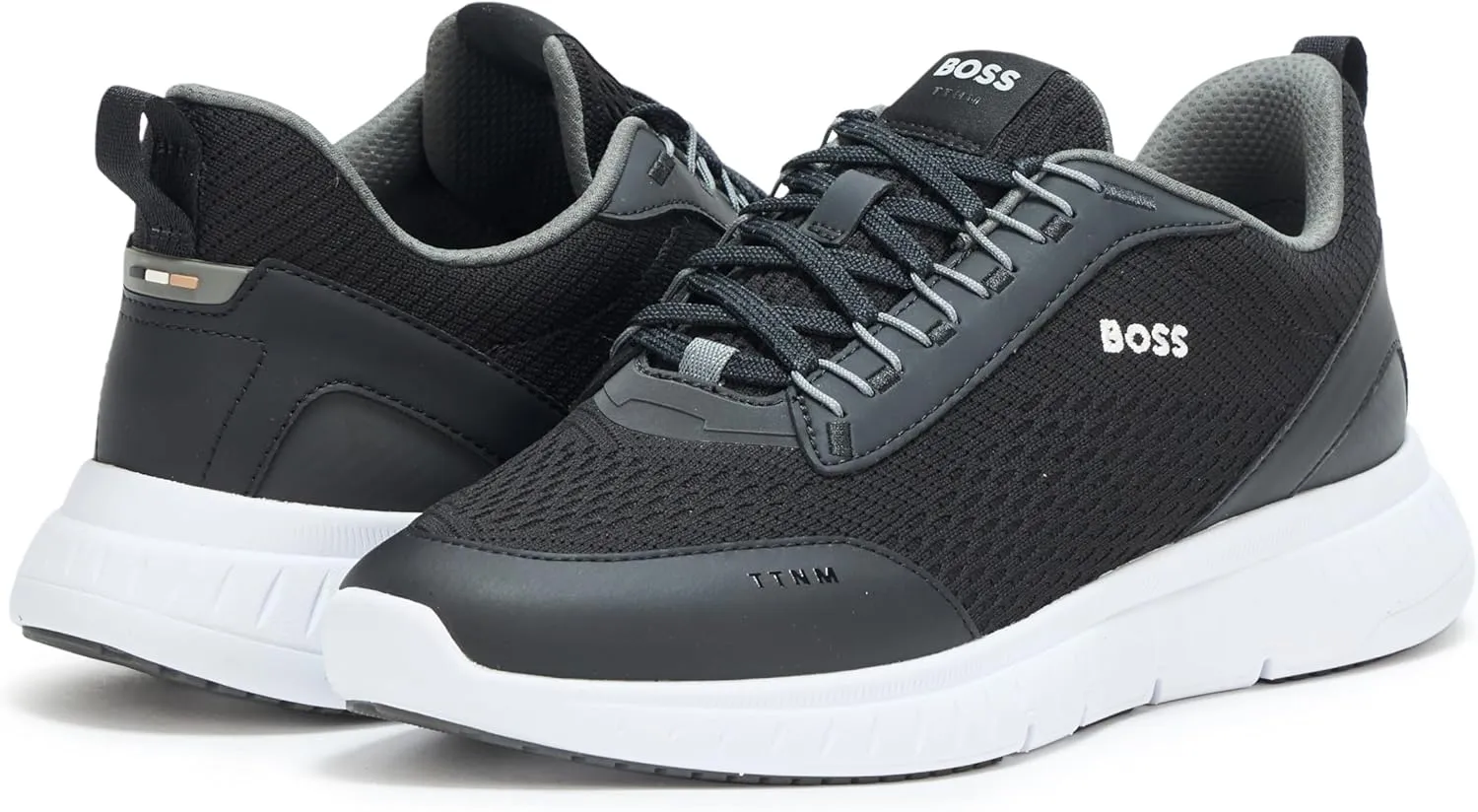 BOSS Men's Modern Knit Structure Running Sneaker