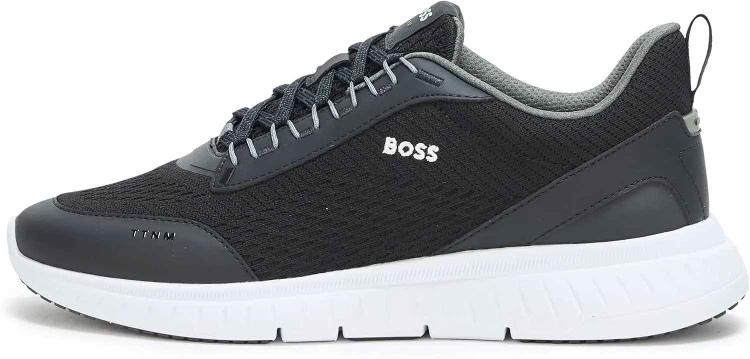 BOSS Men's Modern Knit Structure Running Sneaker