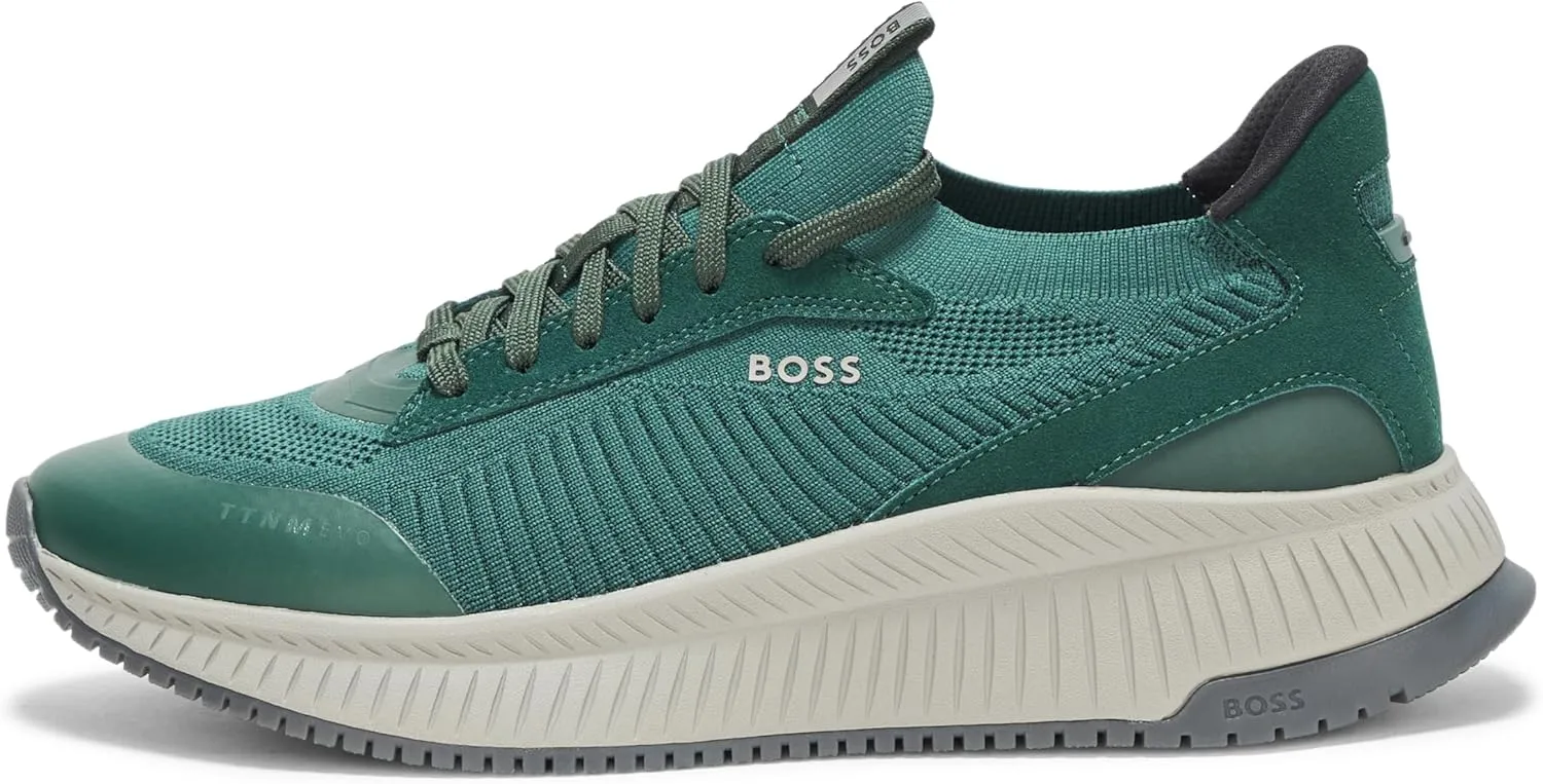 BOSS Men's Modern Knit Structure Running Sneaker