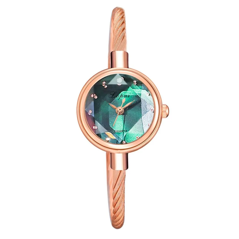 Brand New Ladies Watch Small Rose Gold Bangle Bracelet