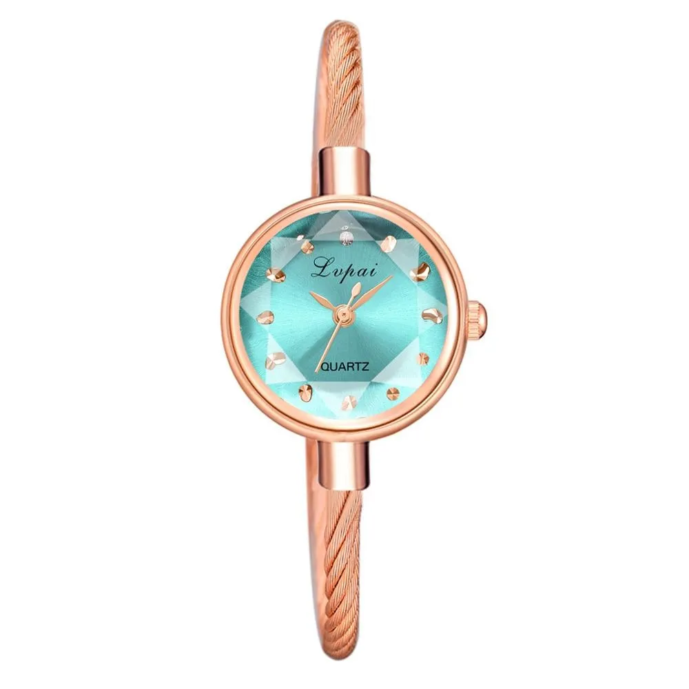 Brand New Ladies Watch Small Rose Gold Bangle Bracelet