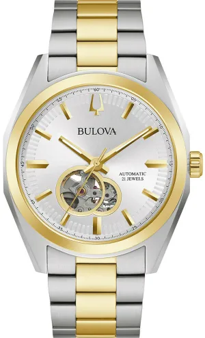 Bulova Classic Automatic Surveyor Two-Toned Stainless Steel Men's Watch 98A284