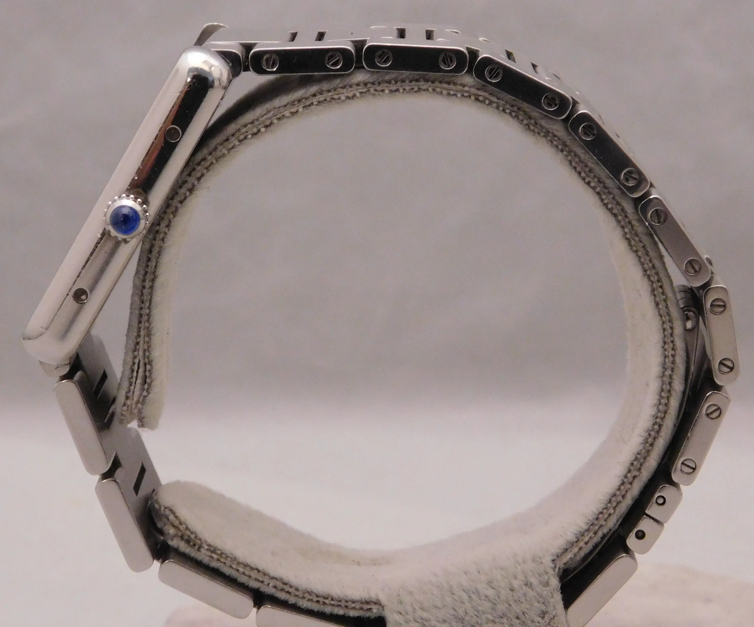 Cartier Tank Solo Large Ref. 3169 Stainless Steel Silver Roman Dial Quartz Mens Watch....27mm