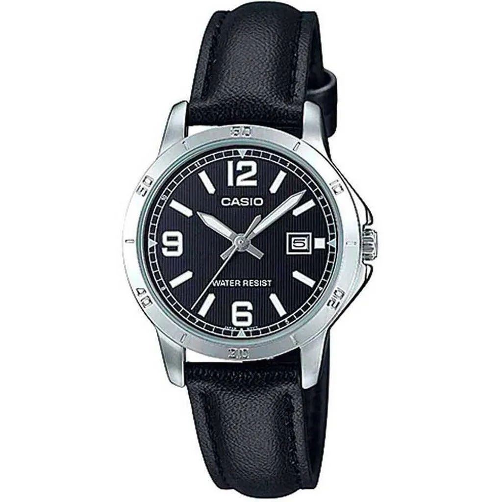 Casio LTP-V004L Women's Leather Strap Watch