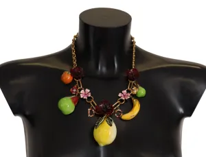 Chic Gold Statement Sicily Fruit Necklace Chic Gold Statement Sicily Fruit Necklace
