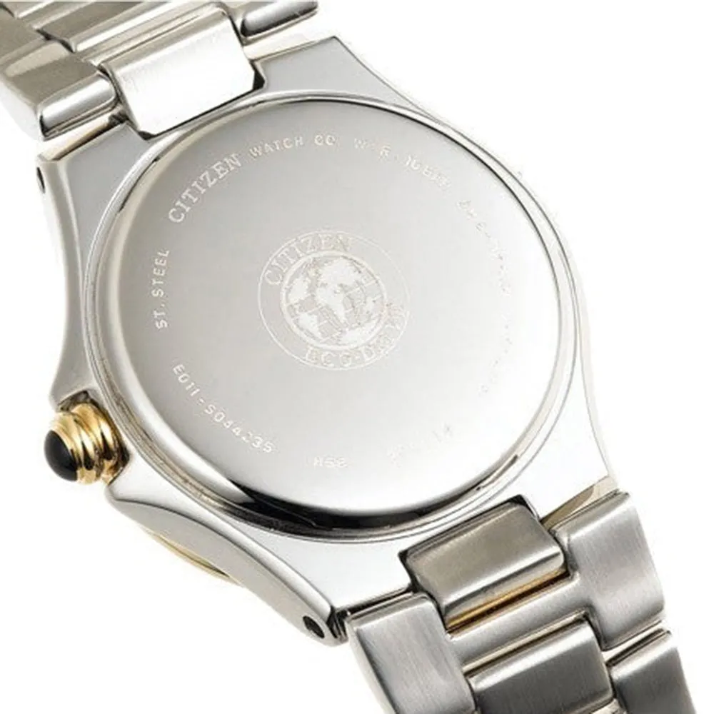 Citizen Riva Women's 24 Diamond Watch - Stainless & Gold - Mother of Pearl - EW0894-57D