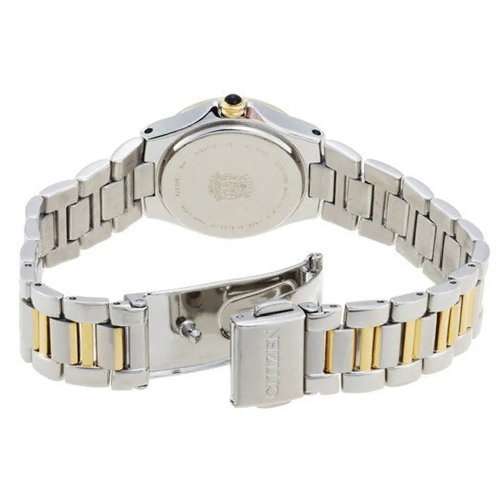 Citizen Riva Women's 24 Diamond Watch - Stainless & Gold - Mother of Pearl - EW0894-57D