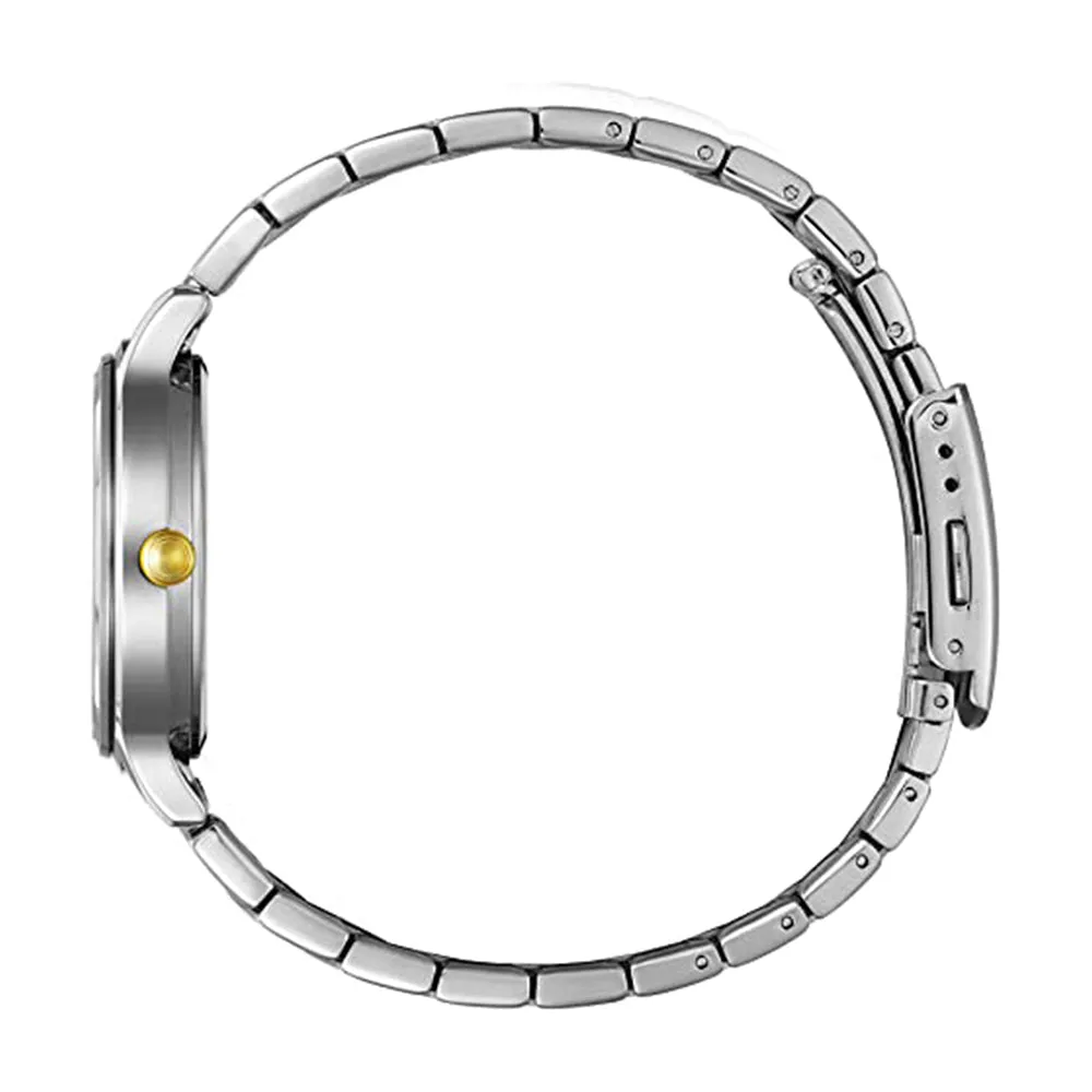 Citizen Womens Quartz Silver Dial Stainless Steel Strap Multicolor 14 Casual Watch - ED8184-51A