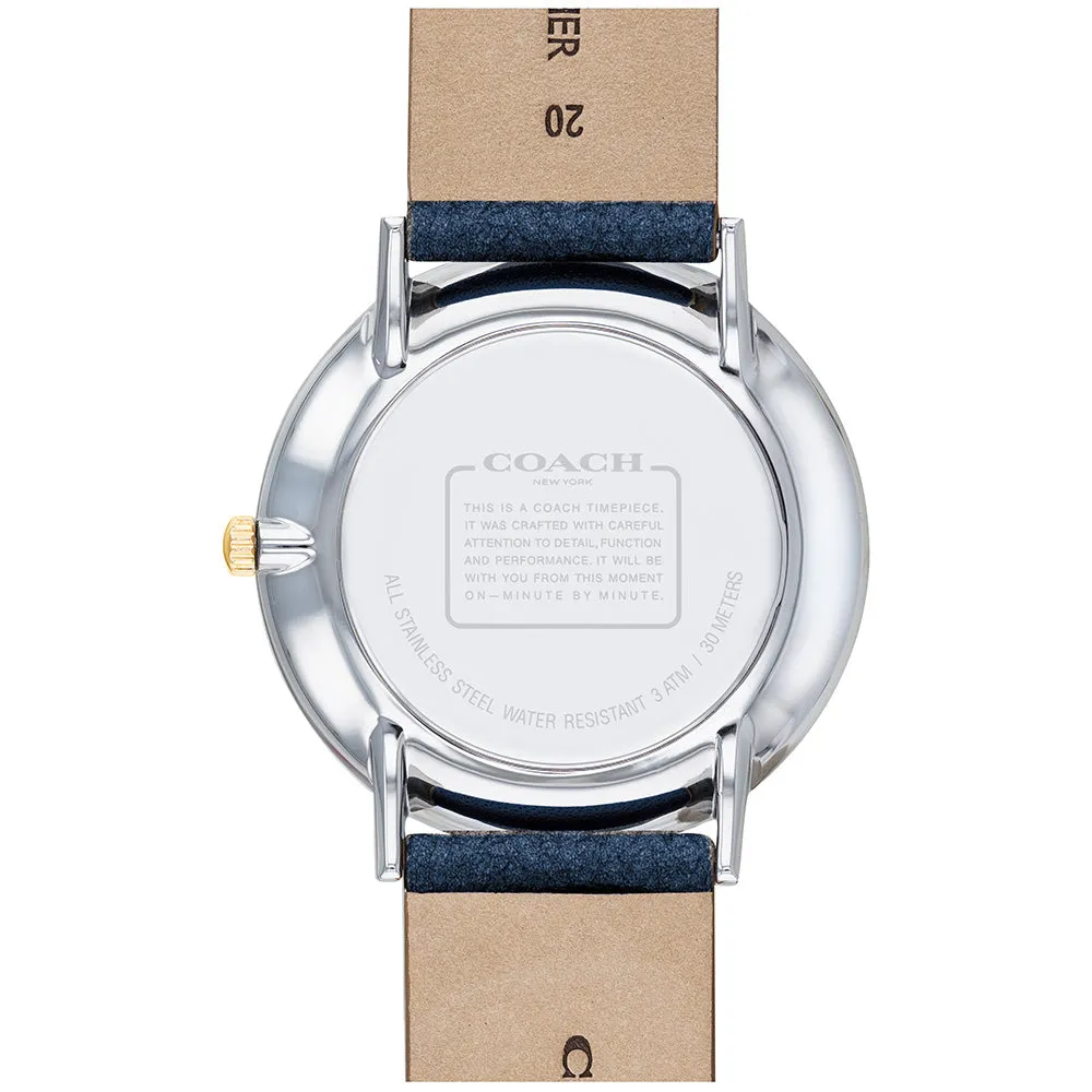Coach Perry Blue Leather Women's Watch - 14503156
