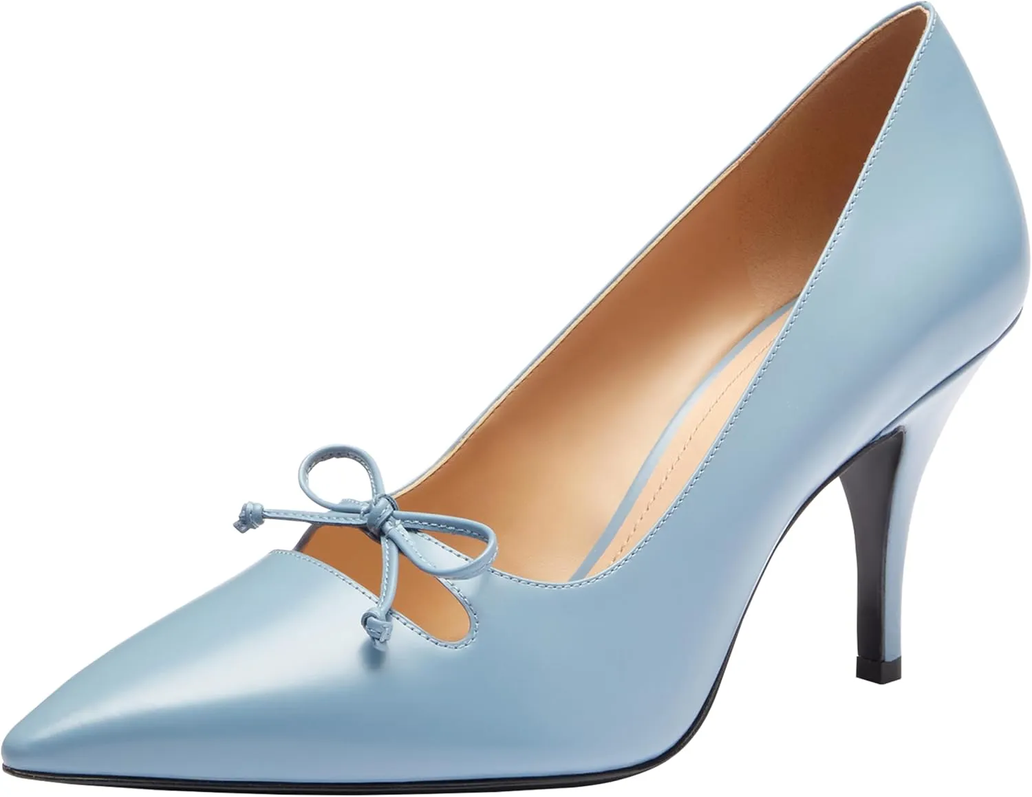 Coach Women's Runway Pump Ballet Flat, Charcoal/Black, 8.5