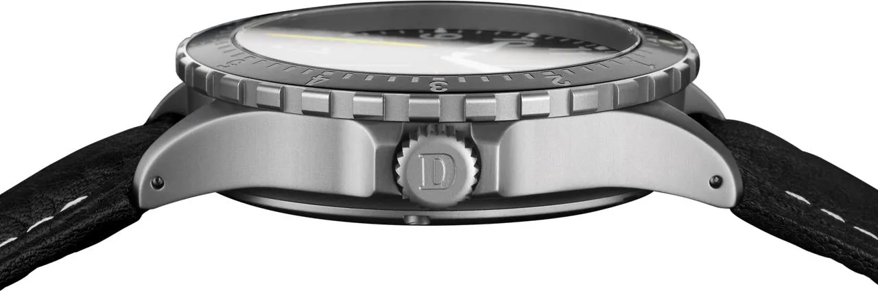 Damasko Watch DA 46 Blue Hand Leather Pin