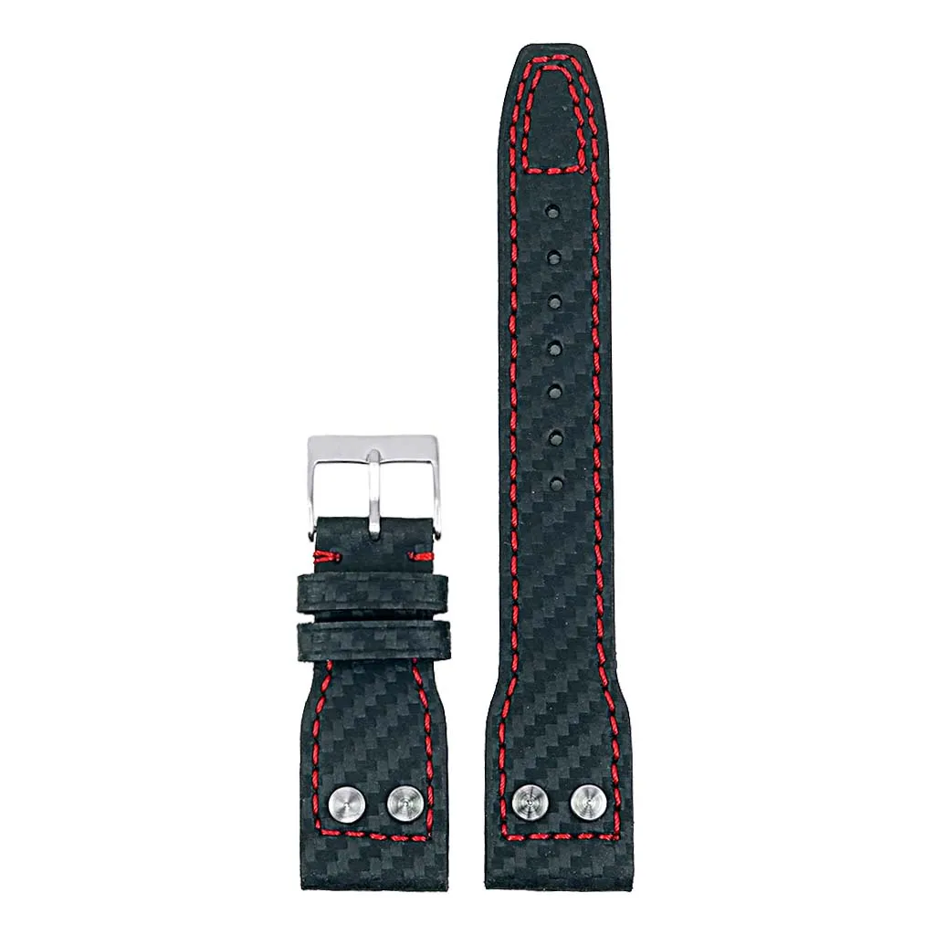 DASSARI Mirage Carbon Fiber Strap w/ Rivets