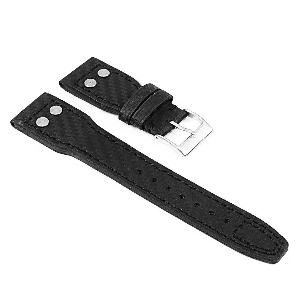DASSARI Mirage Carbon Fiber Strap w/ Rivets