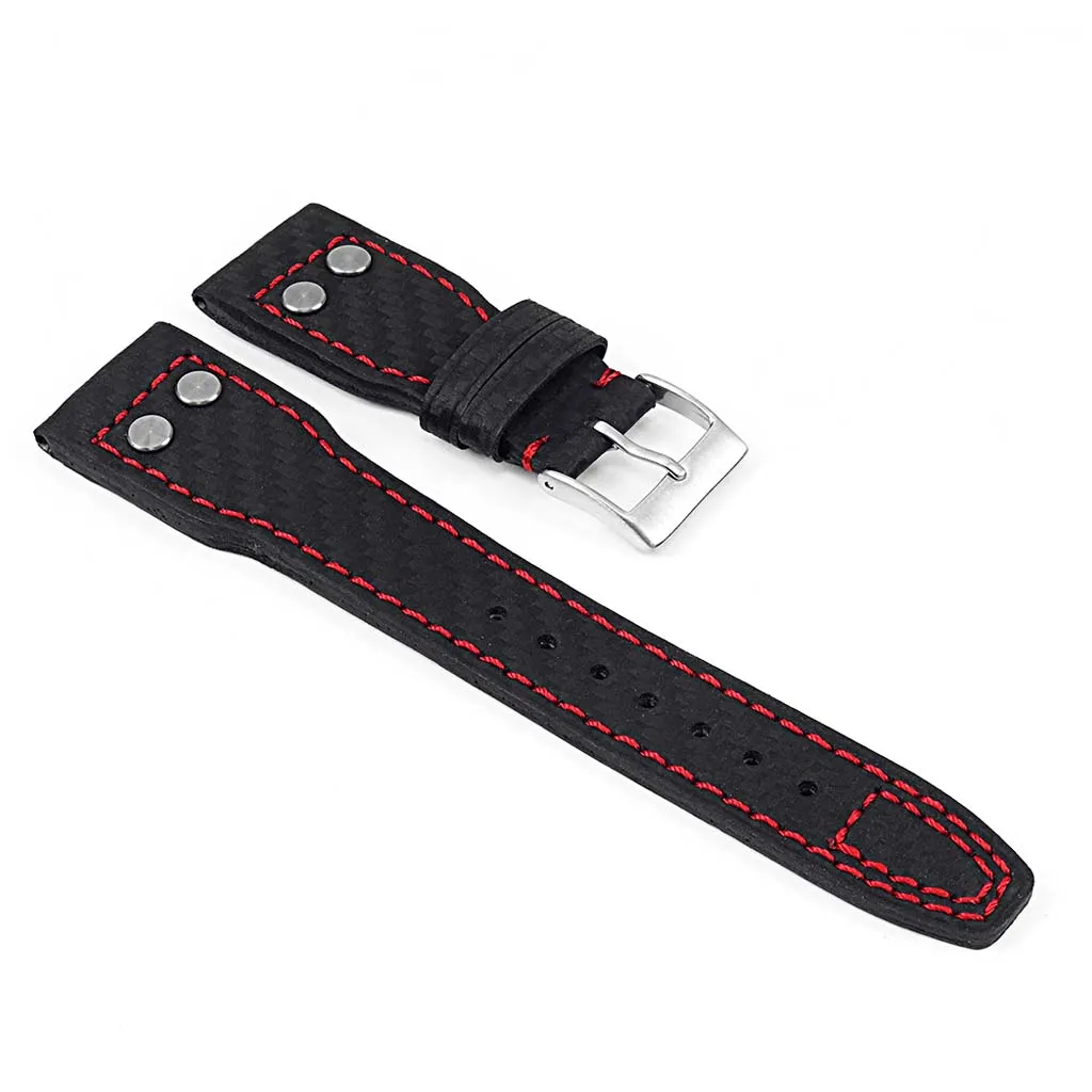 DASSARI Mirage Carbon Fiber Strap w/ Rivets
