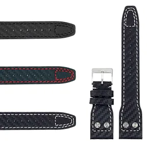 DASSARI Mirage Carbon Fiber Strap w/ Rivets