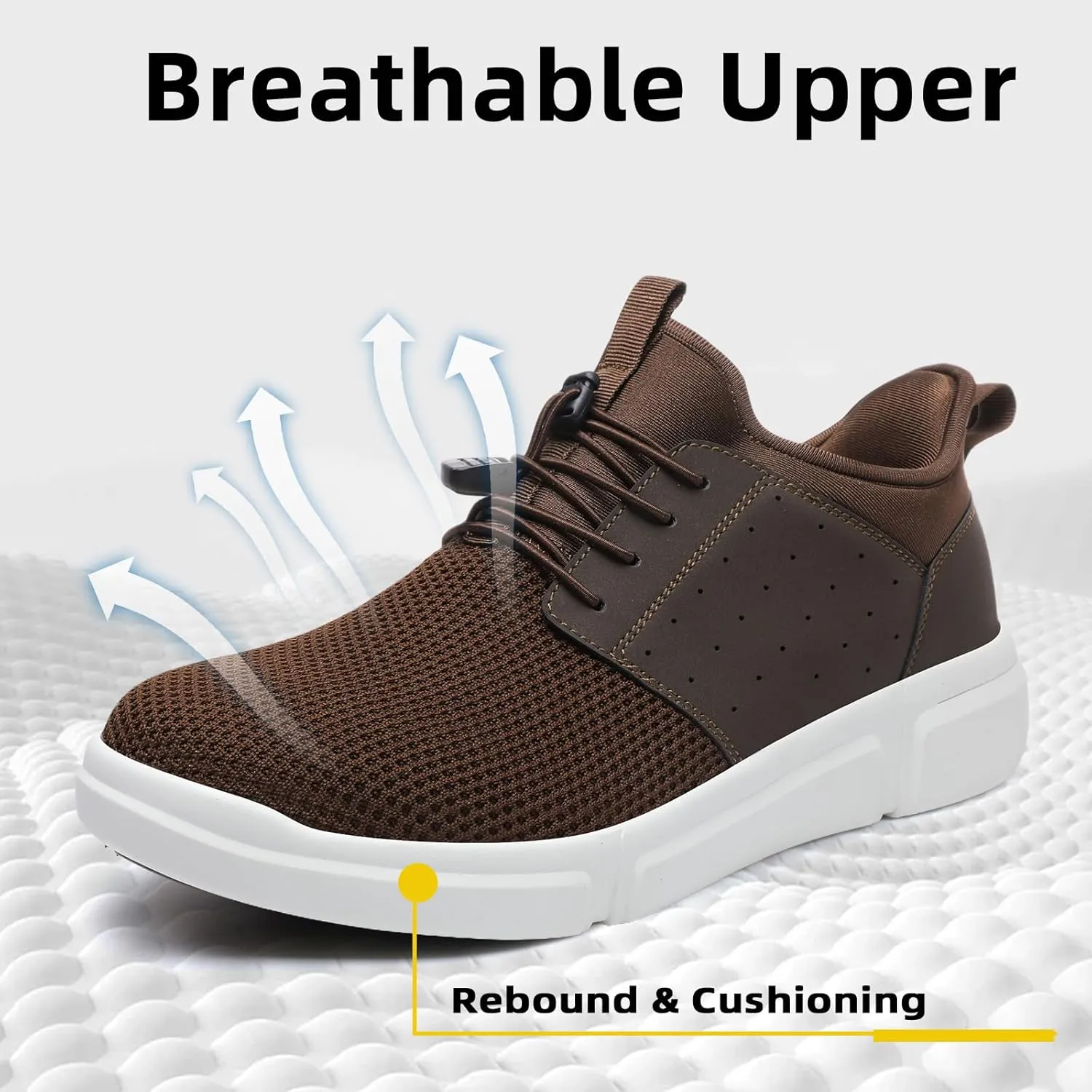 Diabetic Shoes for Men Wide Slip-on Shoes for Swollen Feet Walking Shoes for Elderly Foot Pain Relief Neuropathy