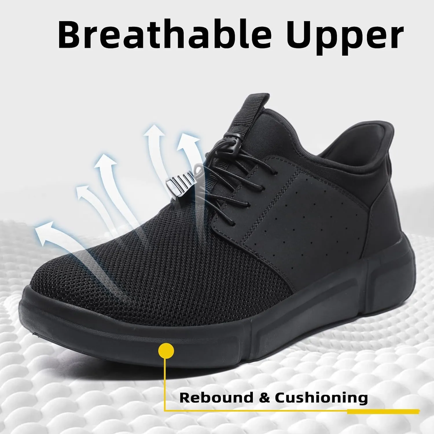 Diabetic Shoes for Men Wide Slip-on Shoes for Swollen Feet Walking Shoes for Elderly Foot Pain Relief Neuropathy