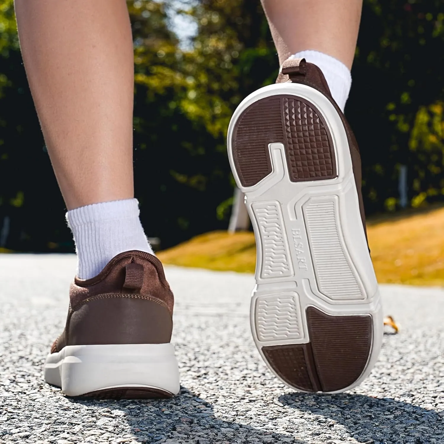 Diabetic Shoes for Men Wide Slip-on Shoes for Swollen Feet Walking Shoes for Elderly Foot Pain Relief Neuropathy