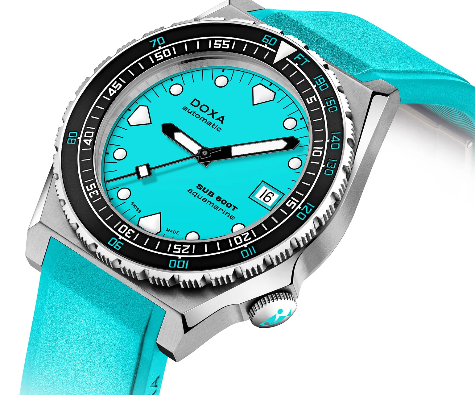Doxa Watch SUB 600T Aquamarine Rubber