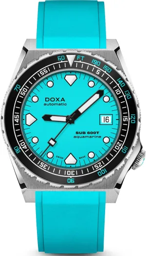 Doxa Watch SUB 600T Aquamarine Rubber