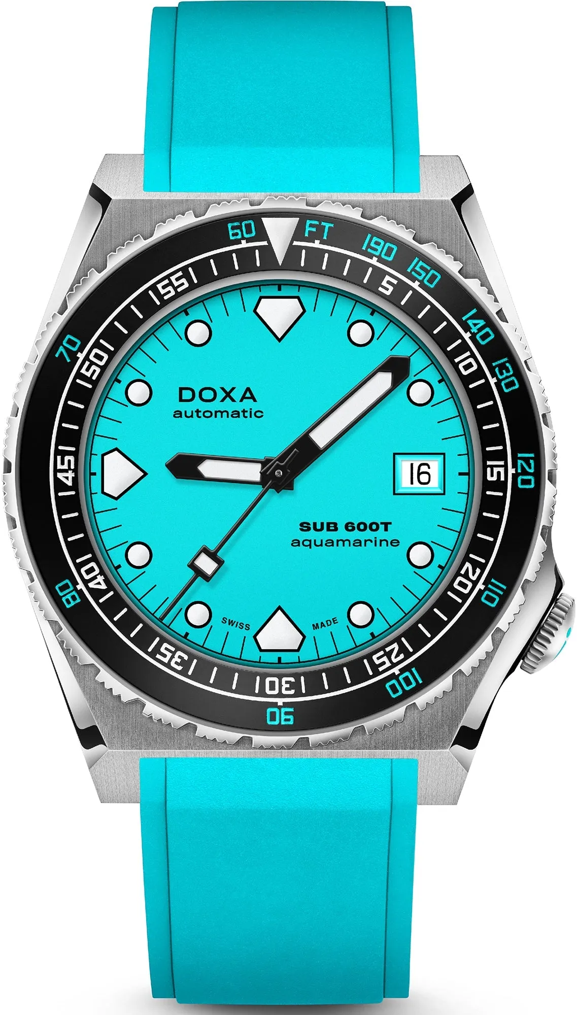 Doxa Watch SUB 600T Aquamarine Rubber