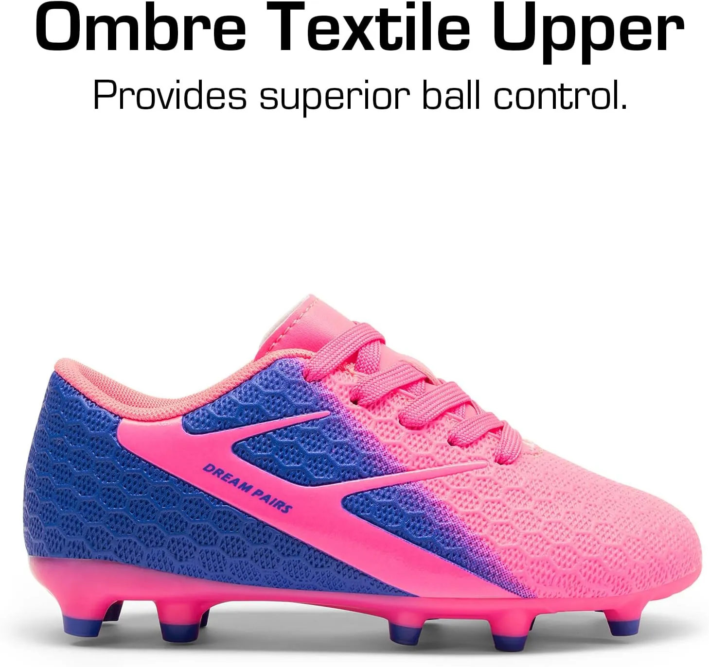 DREAM PAIRS Boys Girls Soccer Cleats Kids Firm Groud Football Toddler Youth Athletic Outdoor Training Shoes for Little/Big Kid