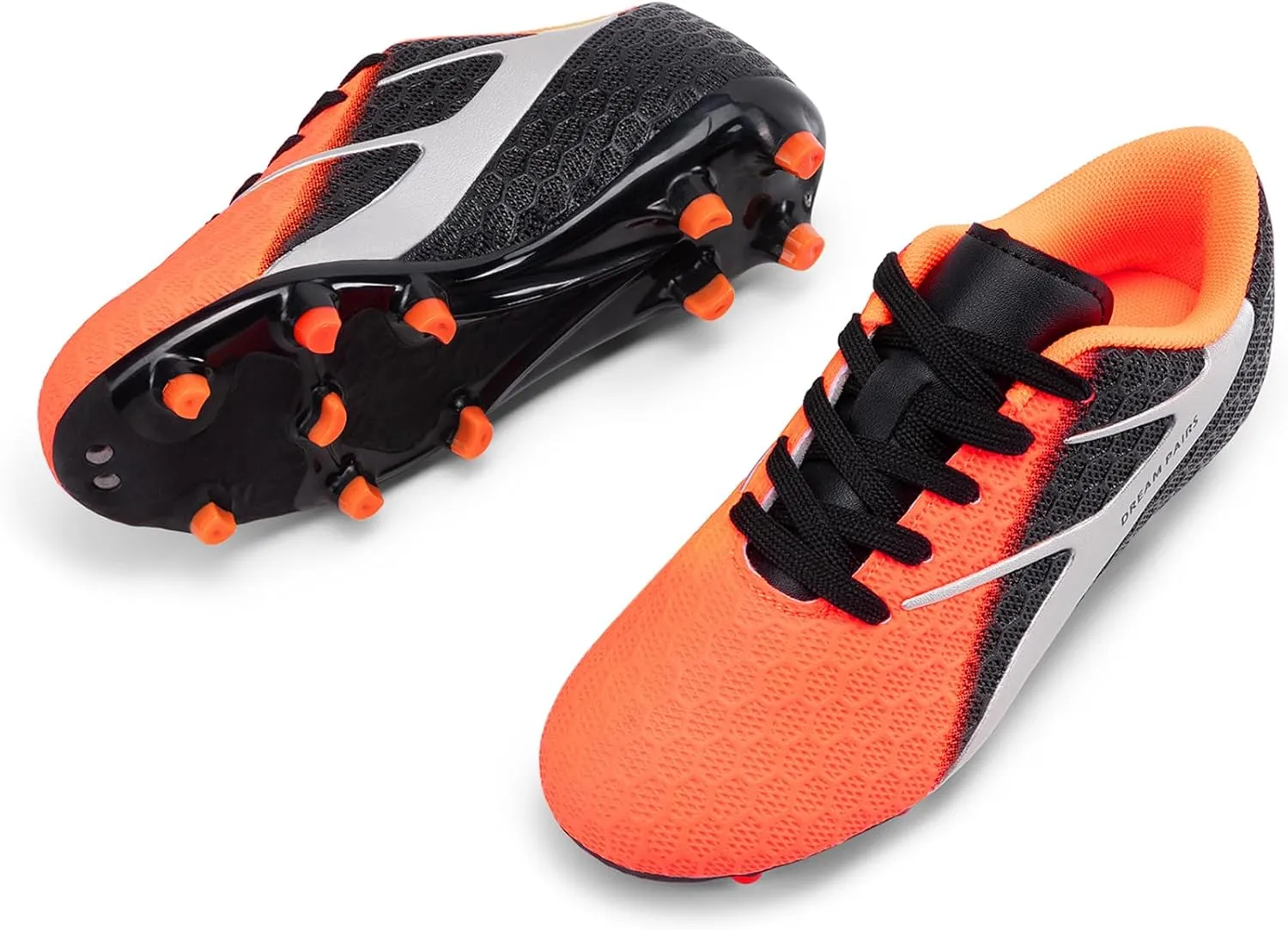 DREAM PAIRS Boys Girls Soccer Cleats Kids Firm Groud Football Toddler Youth Athletic Outdoor Training Shoes for Little/Big Kid