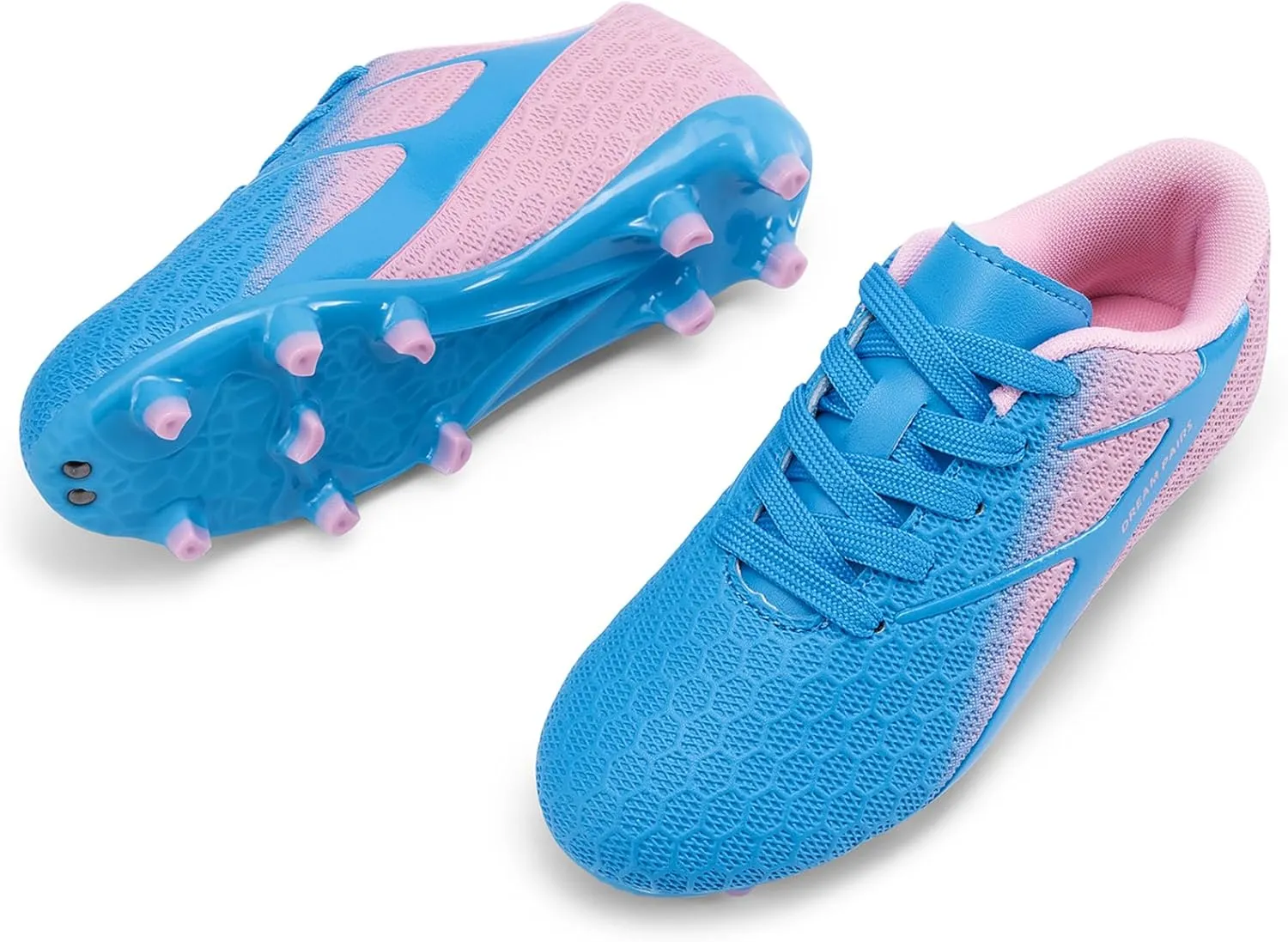 DREAM PAIRS Boys Girls Soccer Cleats Kids Firm Groud Football Toddler Youth Athletic Outdoor Training Shoes for Little/Big Kid