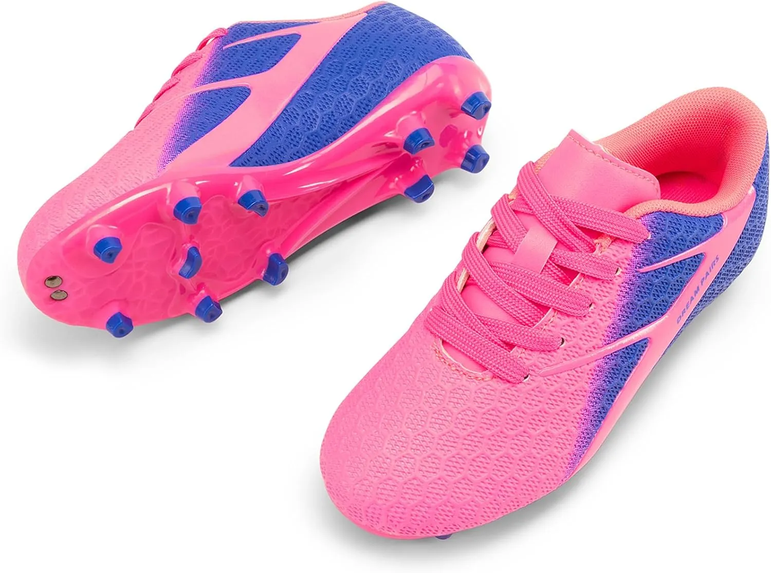 DREAM PAIRS Boys Girls Soccer Cleats Kids Firm Groud Football Toddler Youth Athletic Outdoor Training Shoes for Little/Big Kid