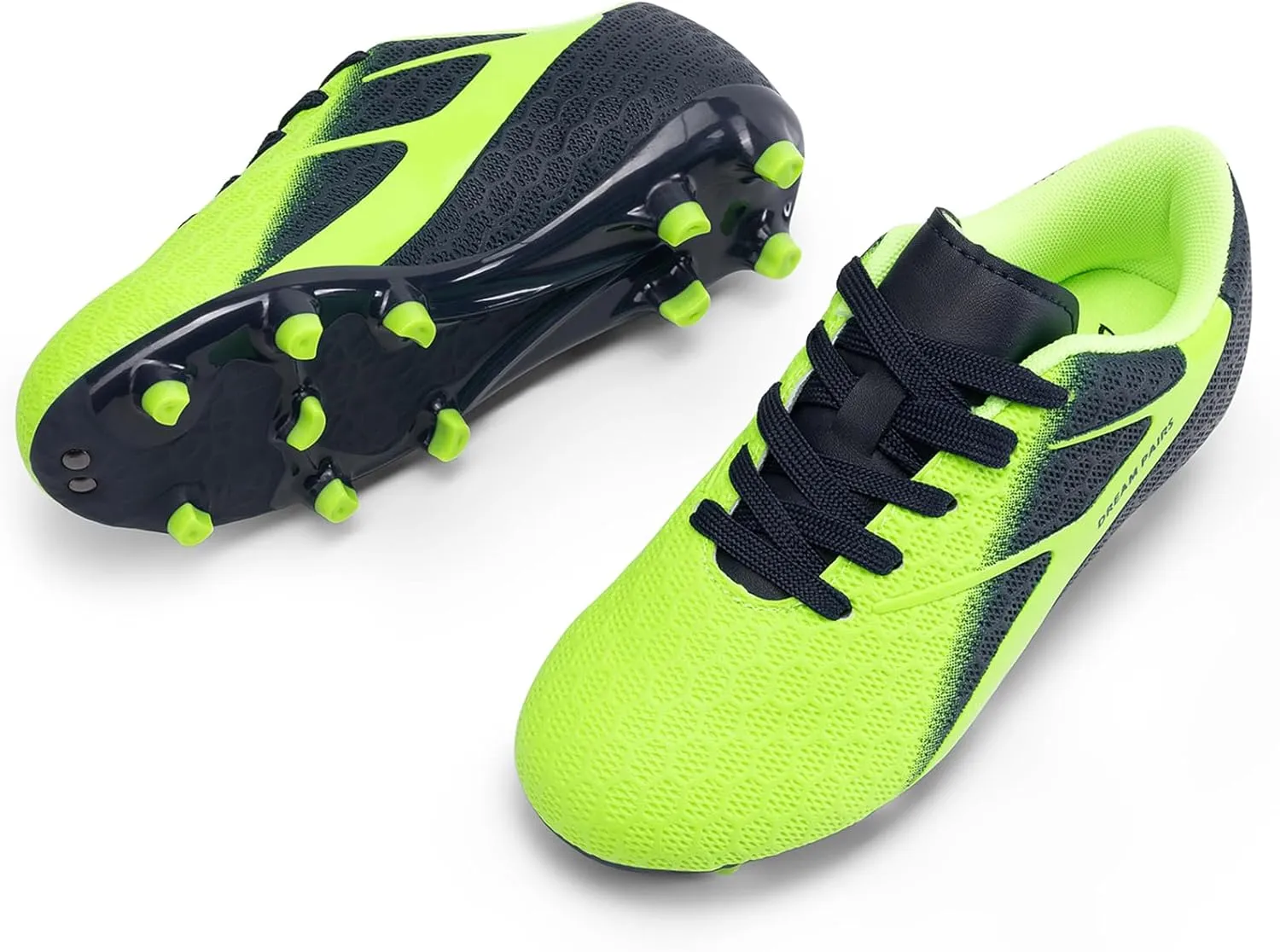 DREAM PAIRS Boys Girls Soccer Cleats Kids Firm Groud Football Toddler Youth Athletic Outdoor Training Shoes for Little/Big Kid